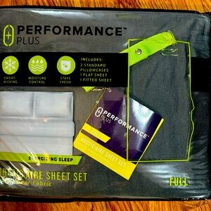 Performance Plus Arctic Aire sheet set- full size, dark gray